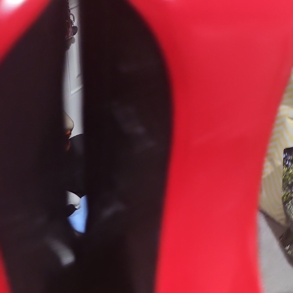 Christian Louboutin Black Heeled Boots with Red Soles - Picture 4 of 10